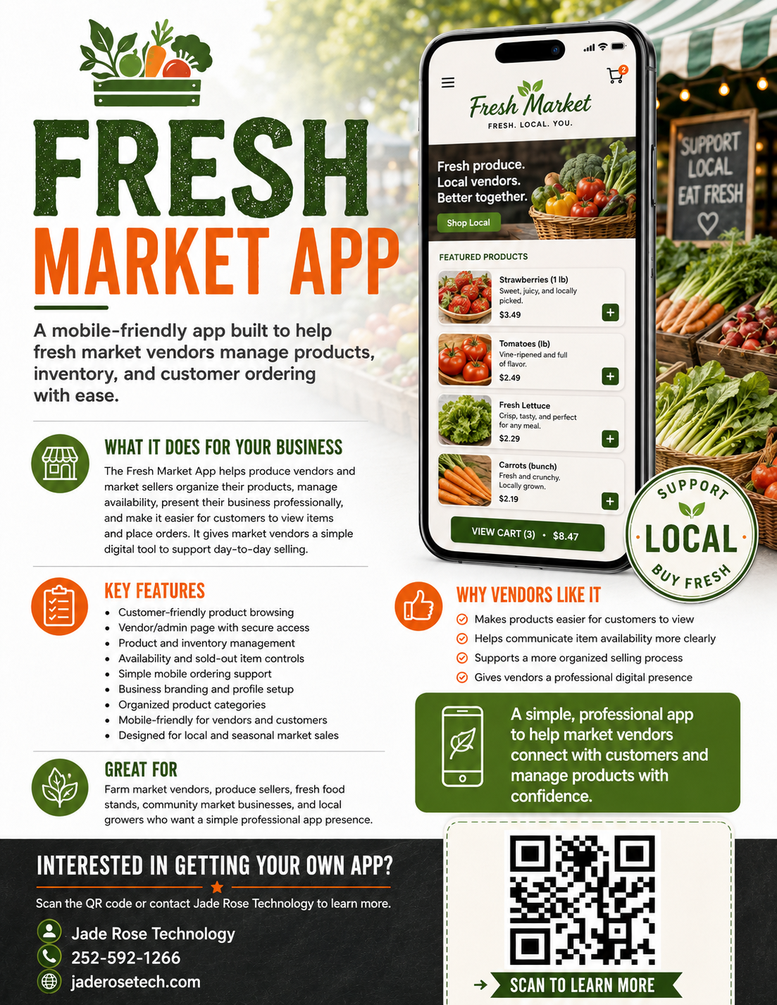 Fresh Market Vendor flyer